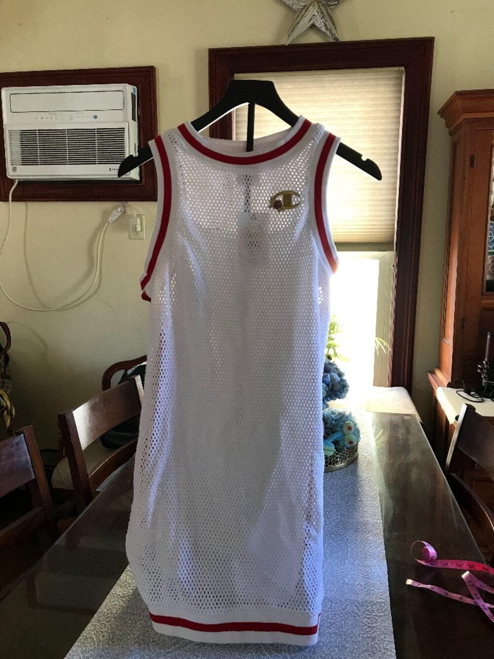 NWT Champion Goalkeeper Crochet Mesh Mini Dress White Size XS